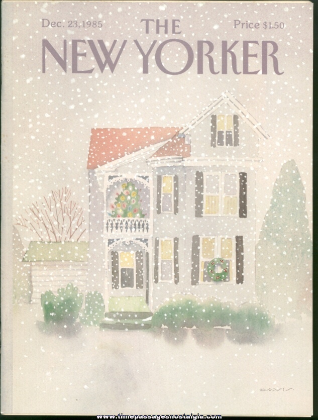 New Yorker Magazine - December 23, 1985 - Cover by Susan Davis