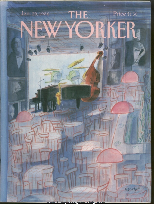 New Yorker Magazine - January 20, 1986 - Cover by J. J. Sempe