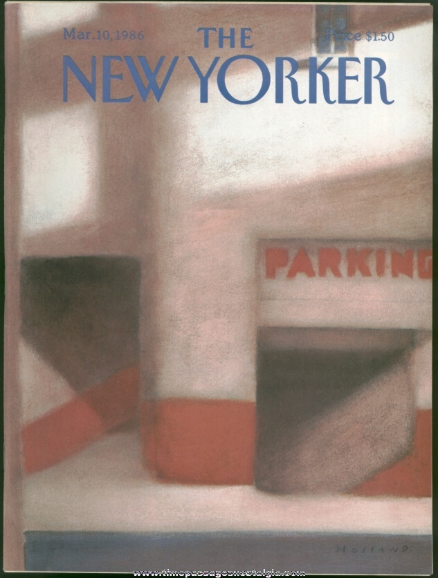 New Yorker Magazine - March 10, 1986 - Cover by Brad Holland
