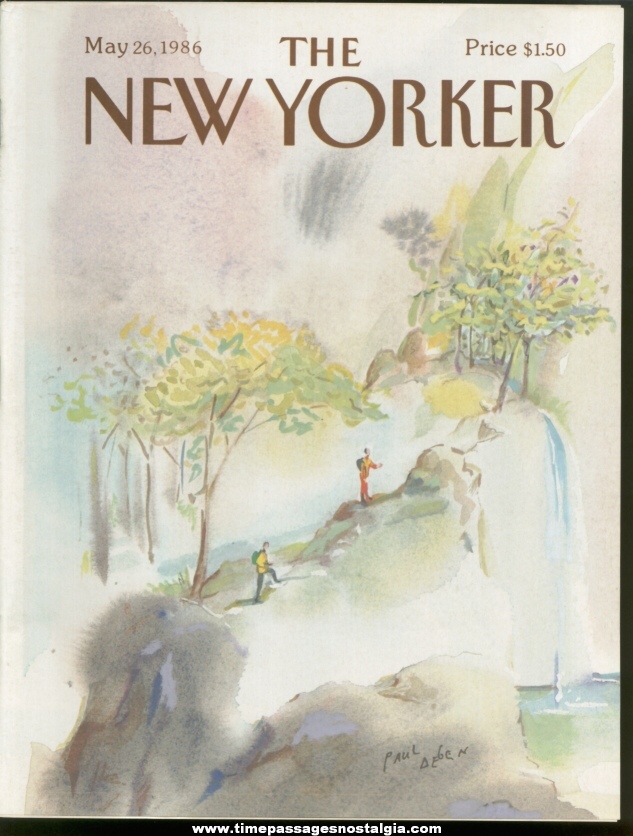 New Yorker Magazine - May 26, 1986 - Cover by Paul Degen