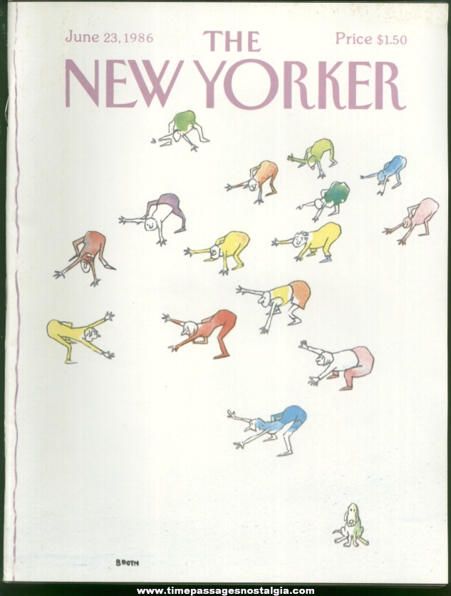 New Yorker Magazine - June 23, 1986 - Cover by George Booth