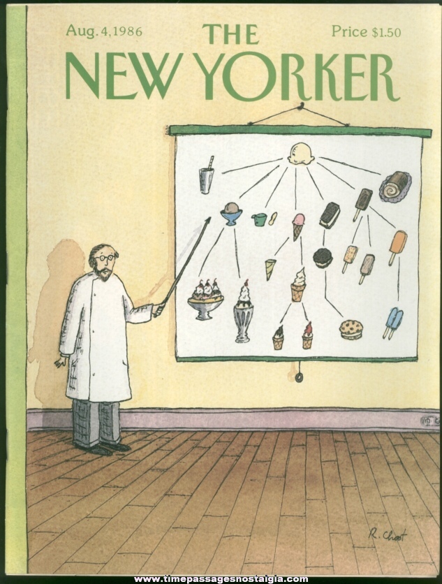 New Yorker Magazine - August 4, 1986 - Cover by Roz Chast