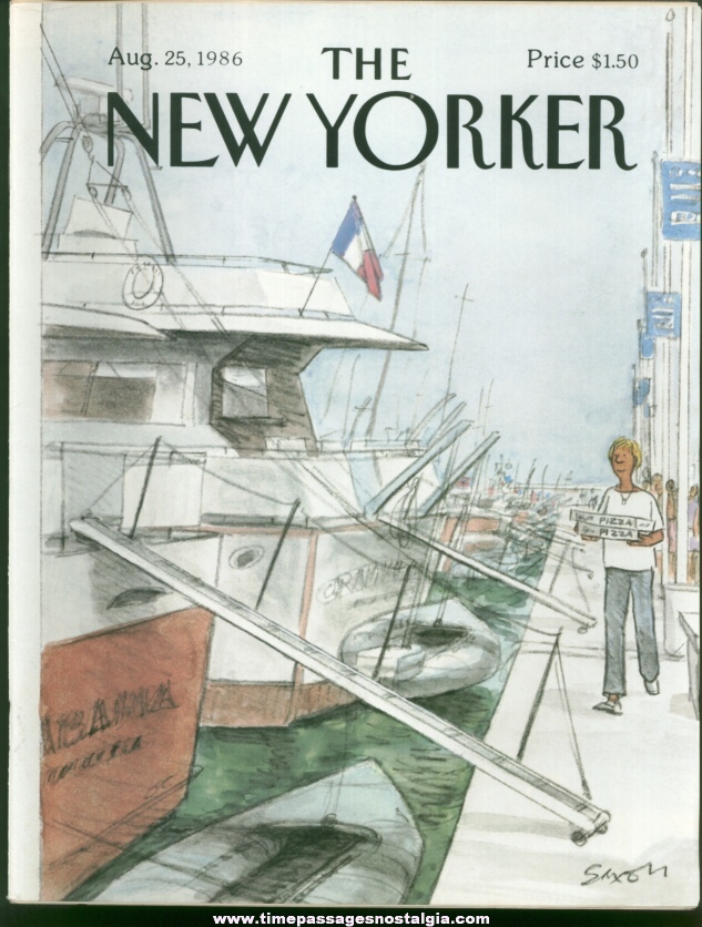 New Yorker Magazine - August 25, 1986 - Cover by Charles Saxon