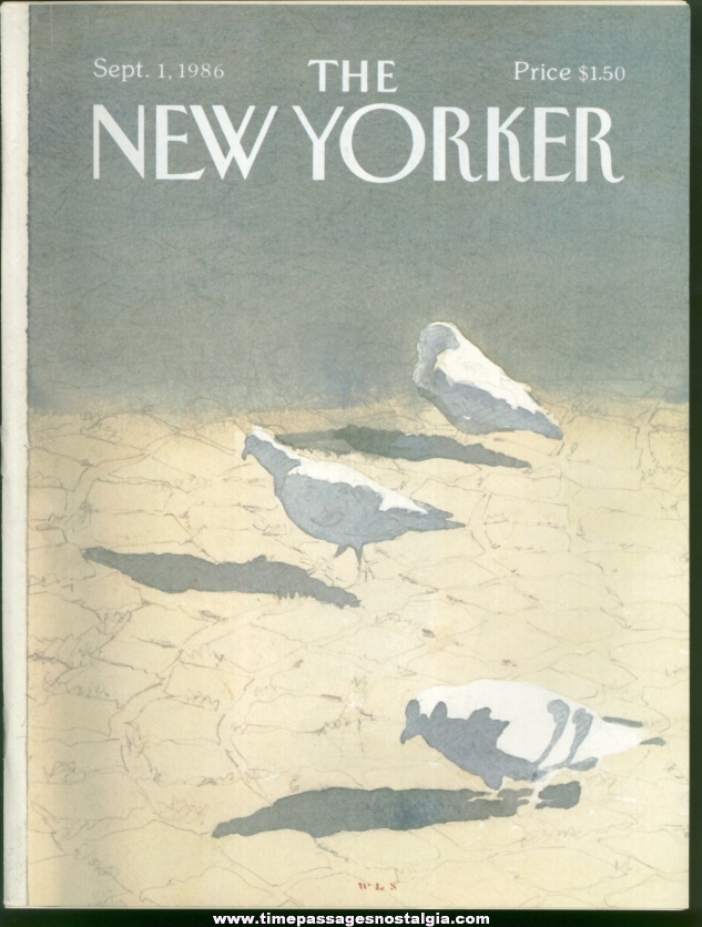 New Yorker Magazine - September 1, 1986 - Cover by Whitney Lee Savage