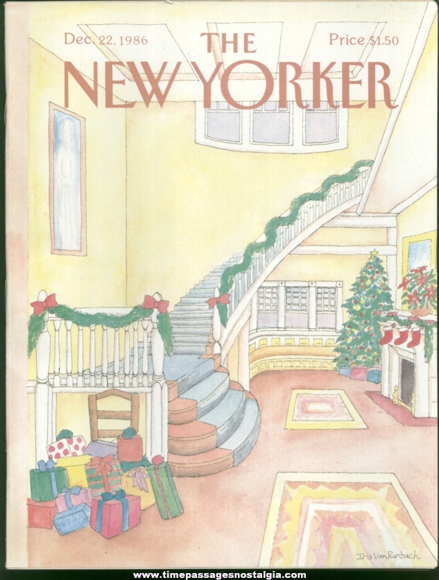New Yorker Magazine - December 22, 1986 - Cover by Iris Van Rynbach