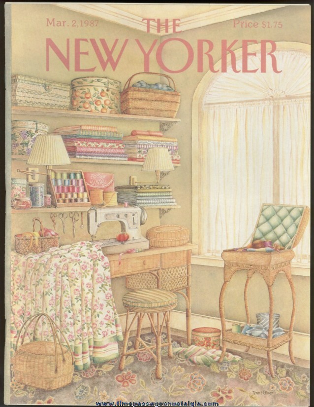 New Yorker Magazine - March 2, 1987 - Cover by Jenni Oliver