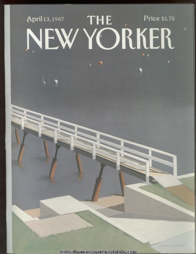New Yorker Magazine - April 13, 1987 - Cover by Gretchen Dow Simpson