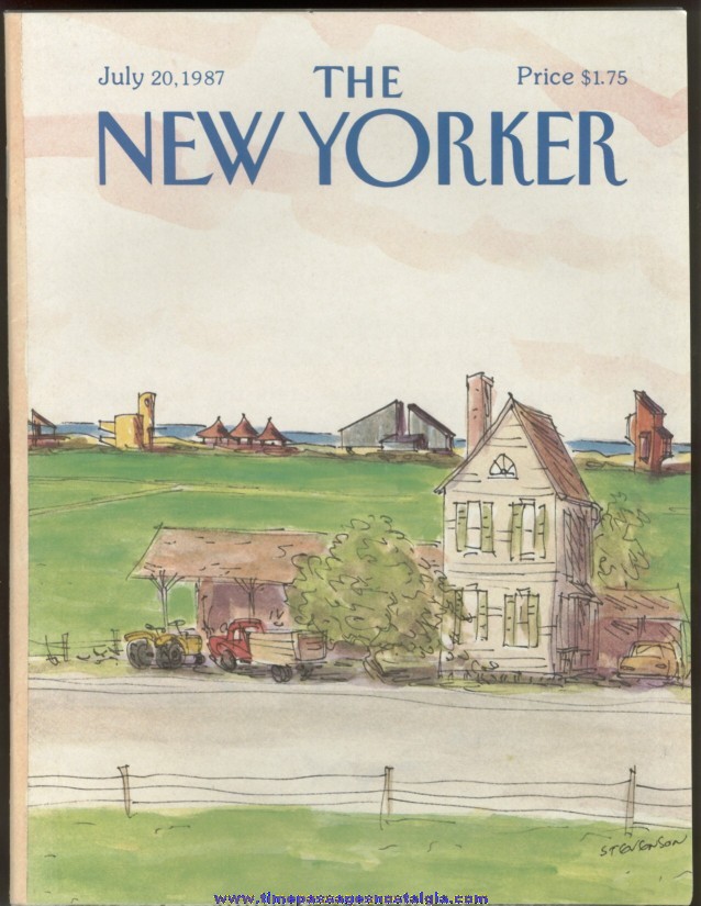 New Yorker Magazine - July 20, 1987 - Cover by James Stevenson