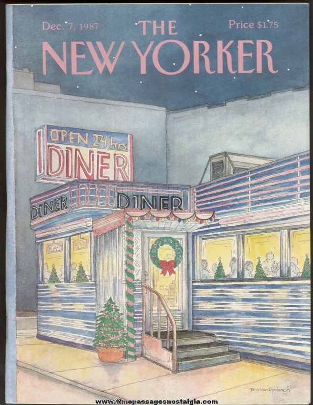 New Yorker Magazine - December 7, 1987 - Cover by Iris Van Rynbach