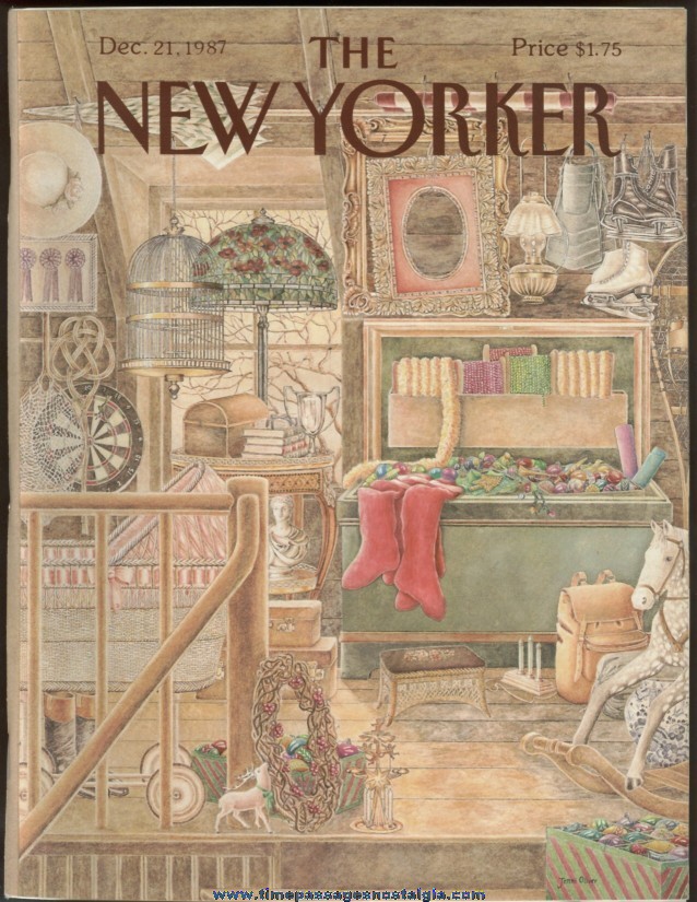 New Yorker Magazine - December 21, 1987 - Cover by Jenni Oliver