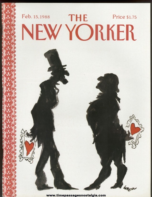 New Yorker Magazine - February 15, 1988 - Cover by Lee Lorenz