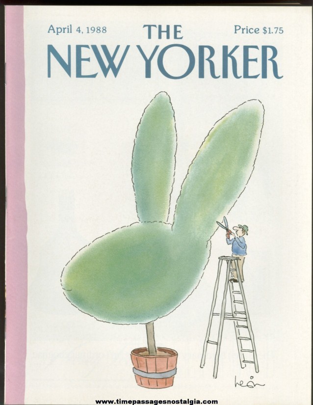 New Yorker Magazine - April 4, 1988 - Cover by Arnie Levin