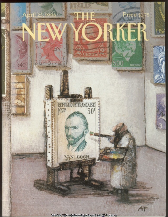 New Yorker Magazine - April 25, 1988 - Cover by Andre Francois