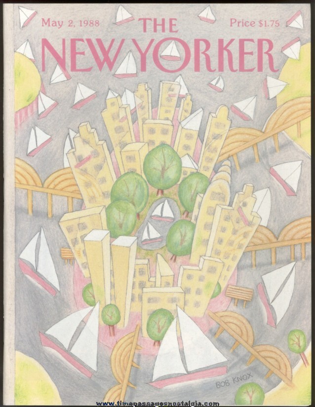 New Yorker Magazine - May 2, 1988 - Cover by Bob Knox