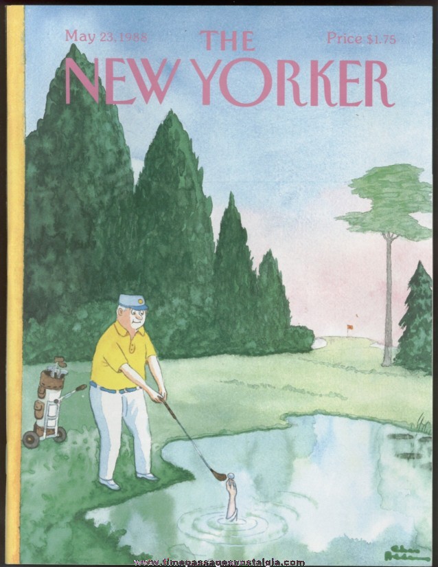 New Yorker Magazine - May 23, 1988 - Cover by Charles (Chas) Addams