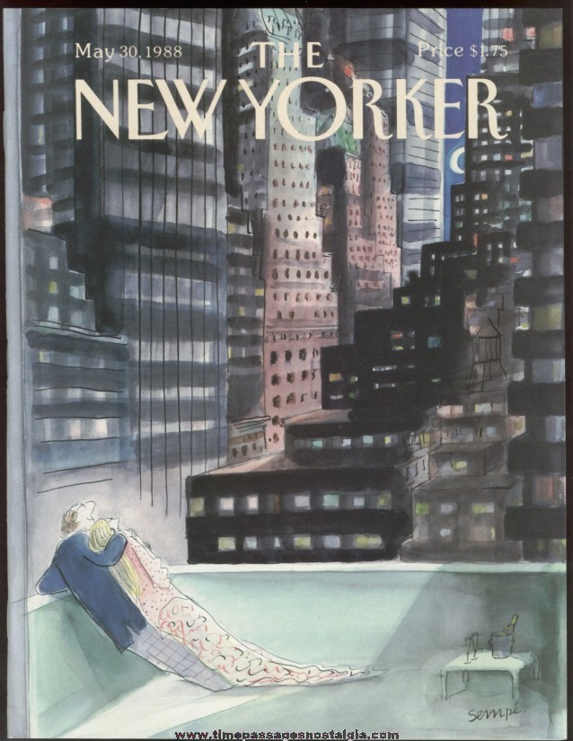 New Yorker Magazine - May 30, 1988 - Cover by J. J. Sempe