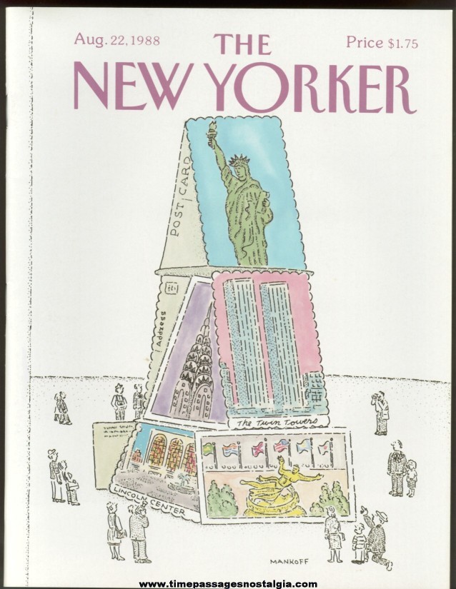 New Yorker Magazine - August 22, 1988 - Cover by Robert Mankoff
