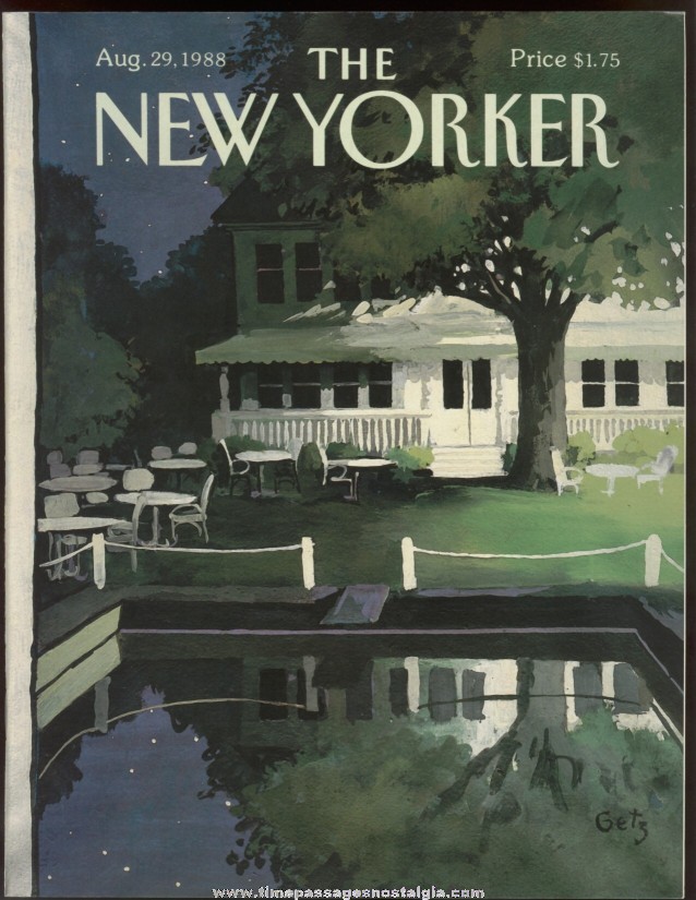 New Yorker Magazine - August 29, 1988 - Cover by Arthur Getz