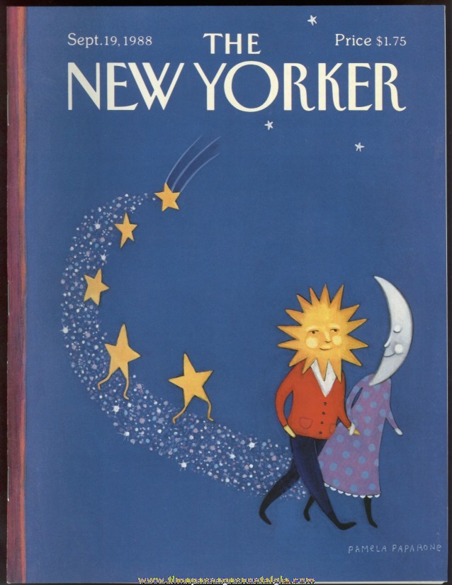 New Yorker Magazine - September 19, 1988 - Cover by Pamela Paparone