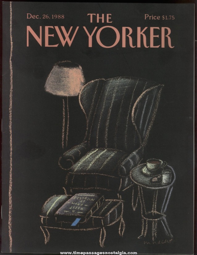 New Yorker Magazine - December 26, 1988 - Cover by Merle Nacht