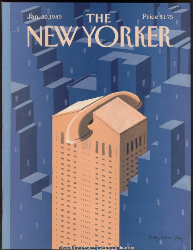 New Yorker Magazine - January 30, 1989 - Cover by Kathy Osborn Young