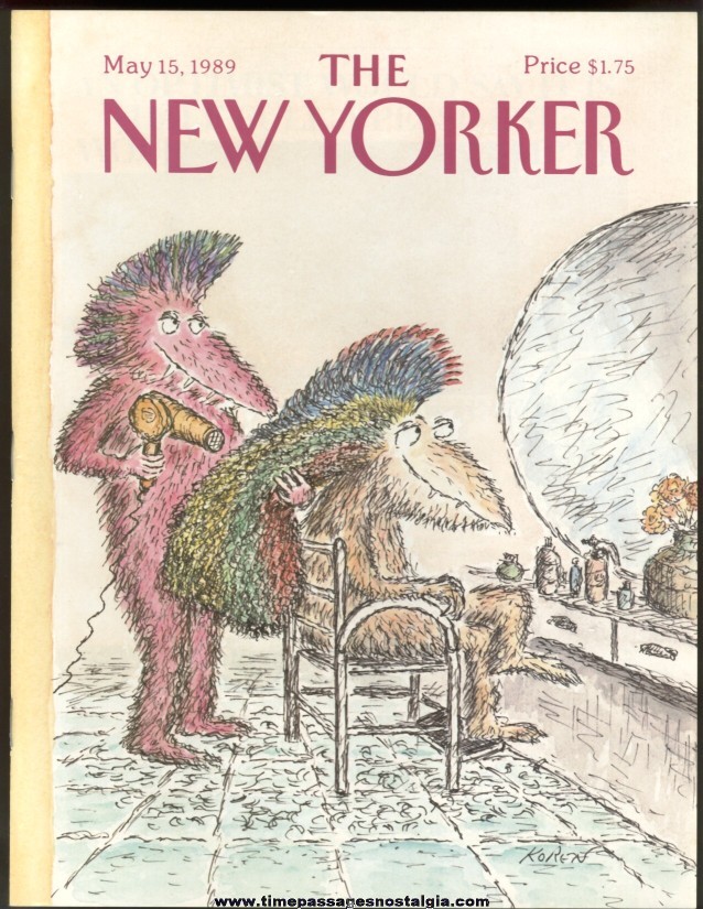 New Yorker Magazine - May 15, 1989 - Cover by Edward Koren
