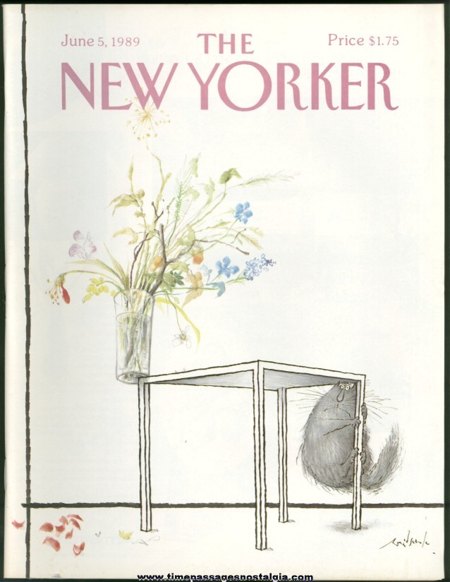 New Yorker Magazine - June 5, 1989 - Cover by Ronald Searle