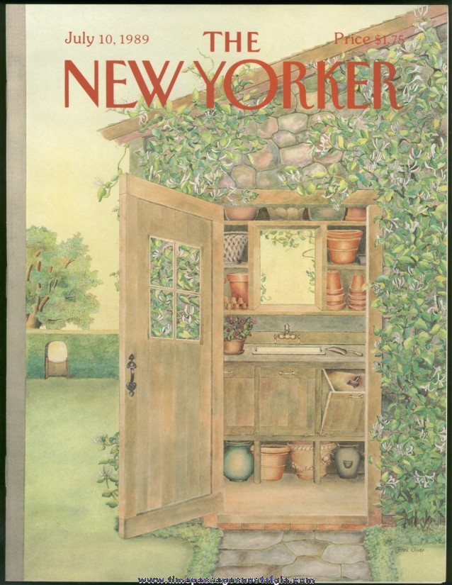 New Yorker Magazine - July 10, 1989 - Cover by Jenni Oliver
