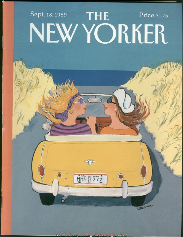 New Yorker Magazine - September 18, 1989 - Cover by Barbara Westman
