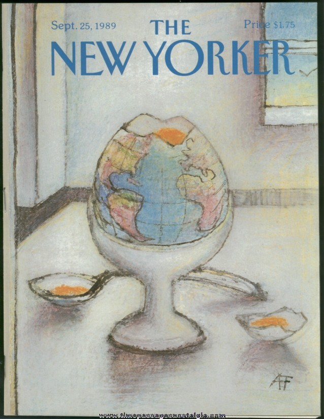New Yorker Magazine - September 25, 1989 - Cover by Andre Francois