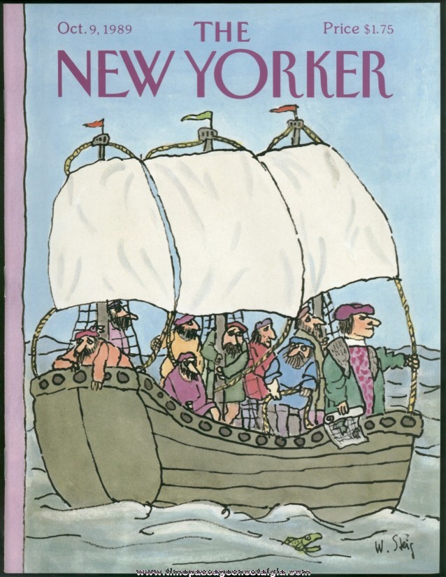 New Yorker Magazine - October 9, 1989 - Cover by William Steig