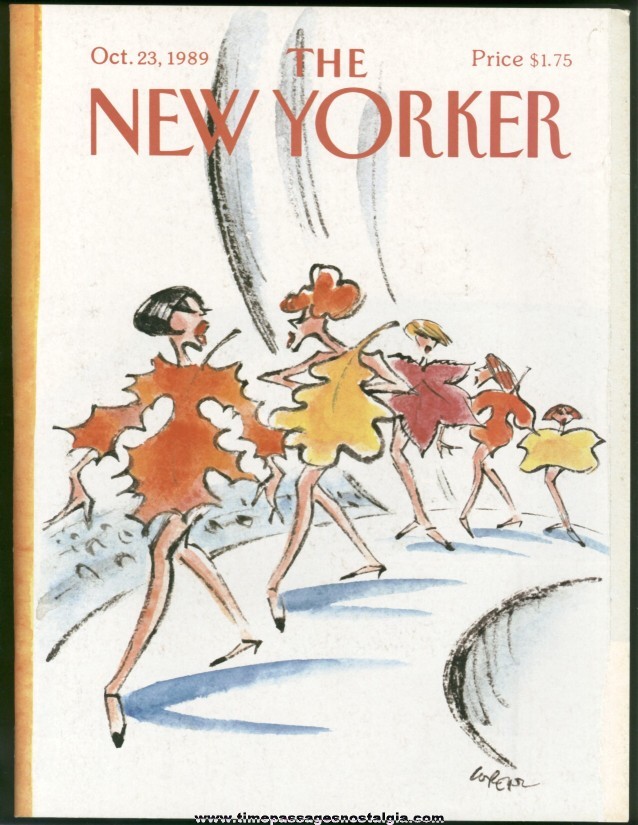 New Yorker Magazine - October 23, 1989 - Cover by Lee Lorenz