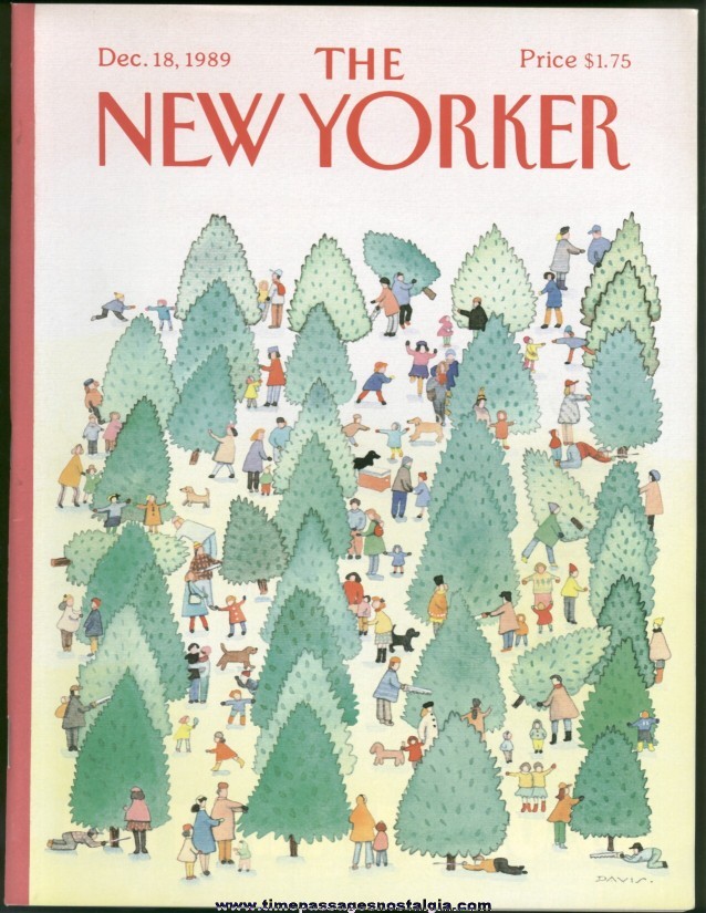 New Yorker Magazine - December 18, 1989 - Cover by Susan Davis