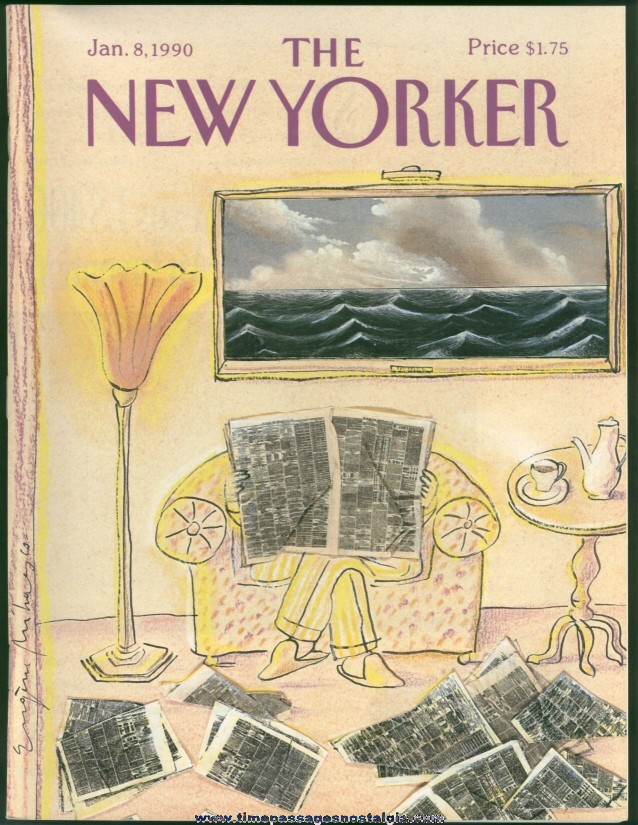 New Yorker Magazine - January 8, 1990 - Cover by Eugene Mihaesco