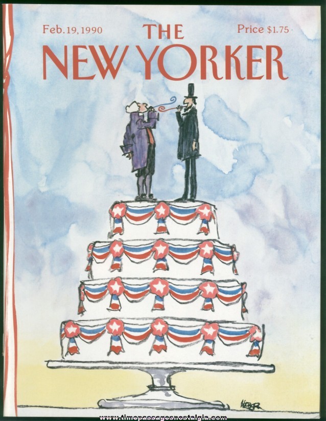 New Yorker Magazine - February 19, 1990 - Cover by Robert Weber