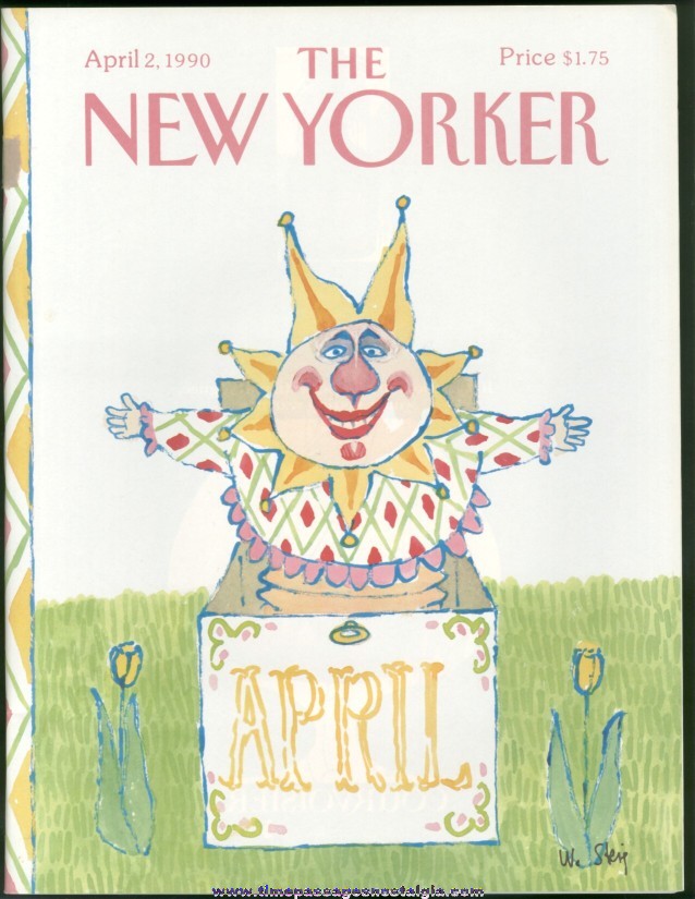 New Yorker Magazine - April 2, 1990 - Cover by William Steig