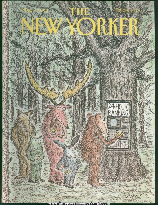 New Yorker Magazine - May 7, 1990 - Cover by Edward Koren