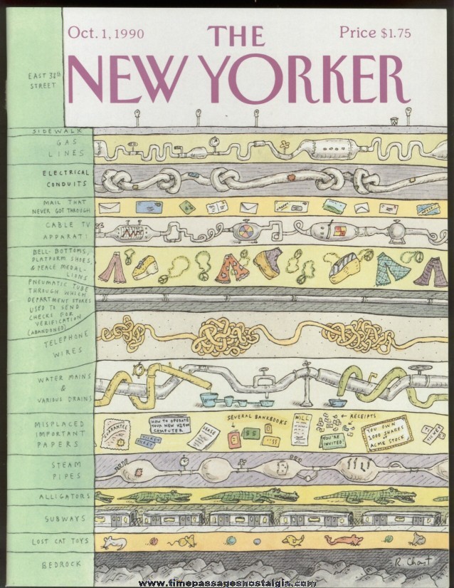 New Yorker Magazine - October 1, 1990 - Cover by Roz Chast