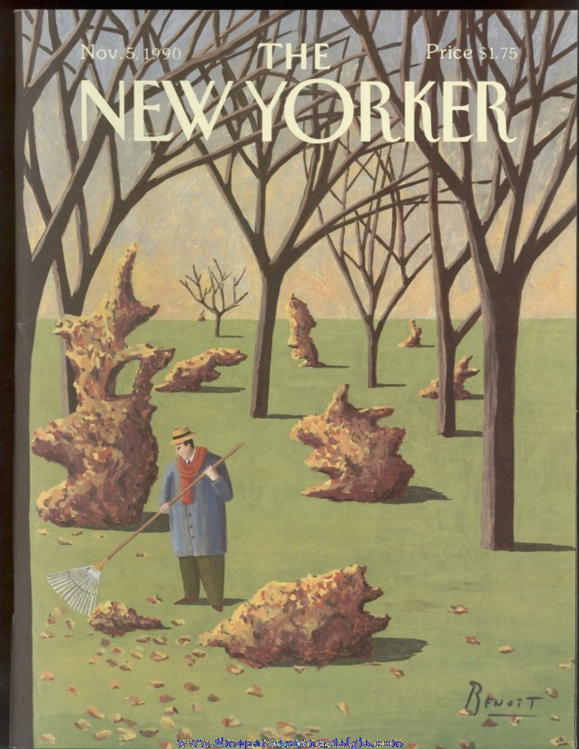 New Yorker Magazine - November 5, 1990 - Cover by Benoit van Innes