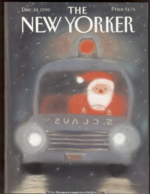 New Yorker Magazine - December 24, 1990 - Cover by Susan Davis