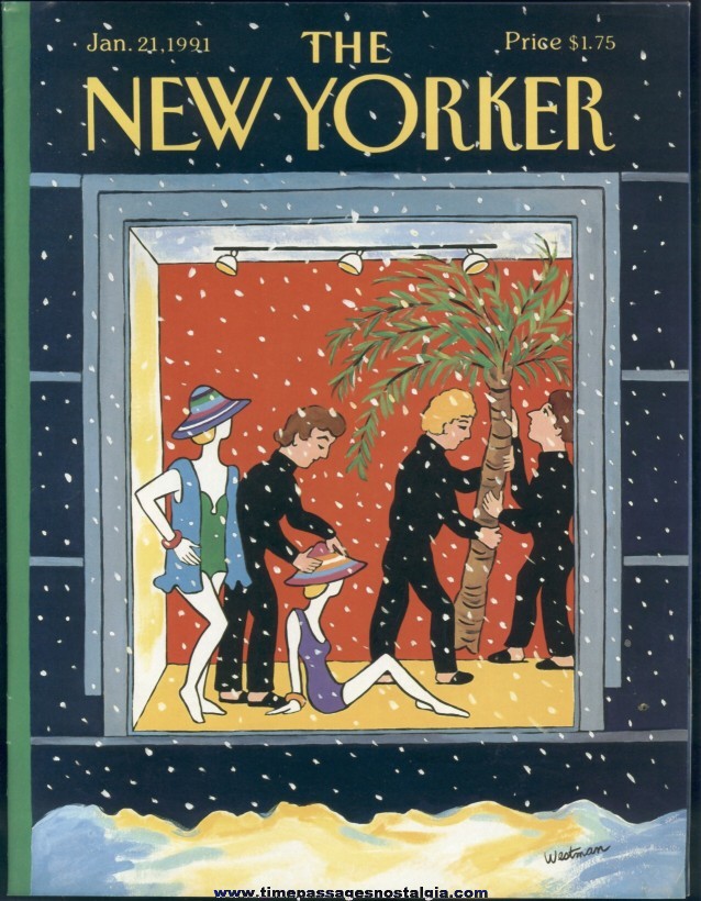 New Yorker Magazine - January 21, 1991 - Cover by Barbara Westman
