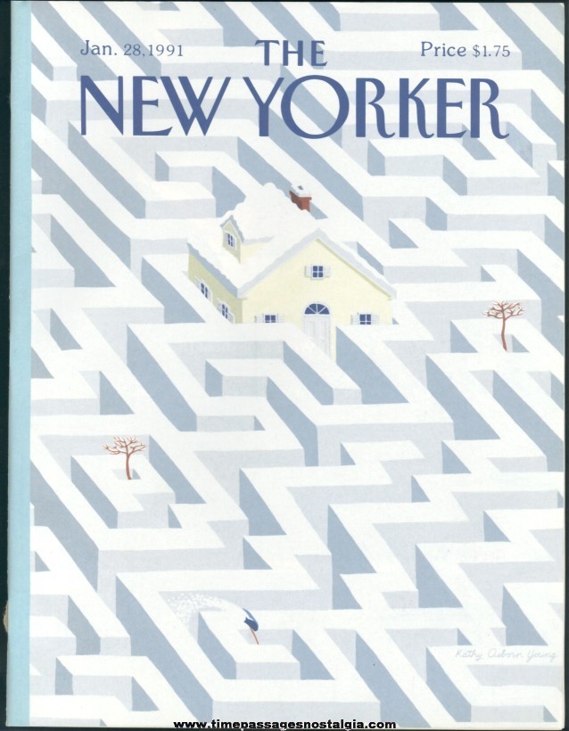 New Yorker Magazine - January 28, 1991 - Cover by Kathy Osborn Young