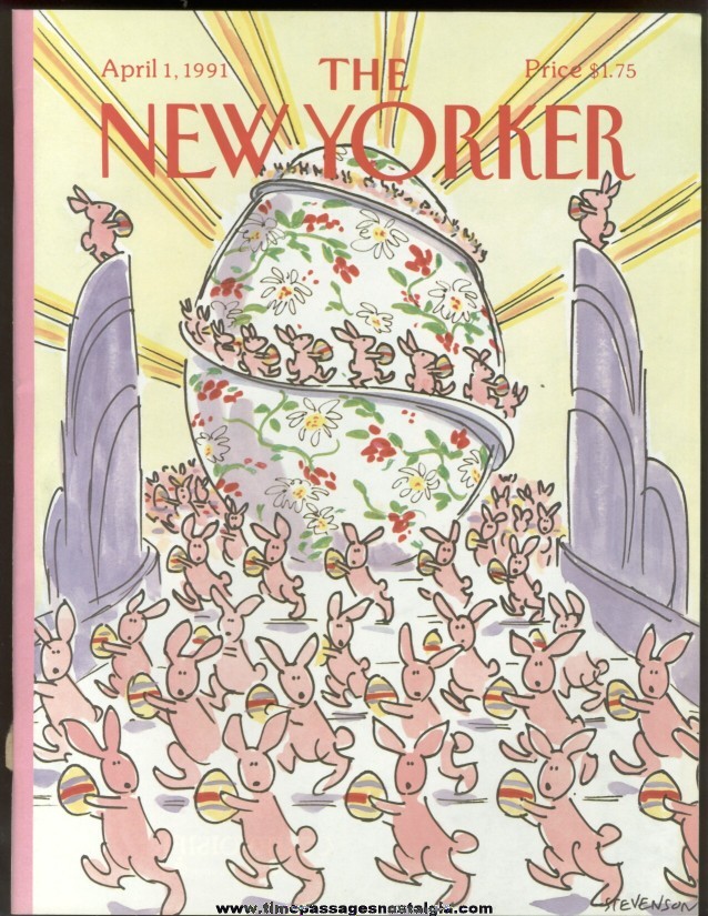 New Yorker Magazine - April 1, 1991 - Cover by James Stevenson