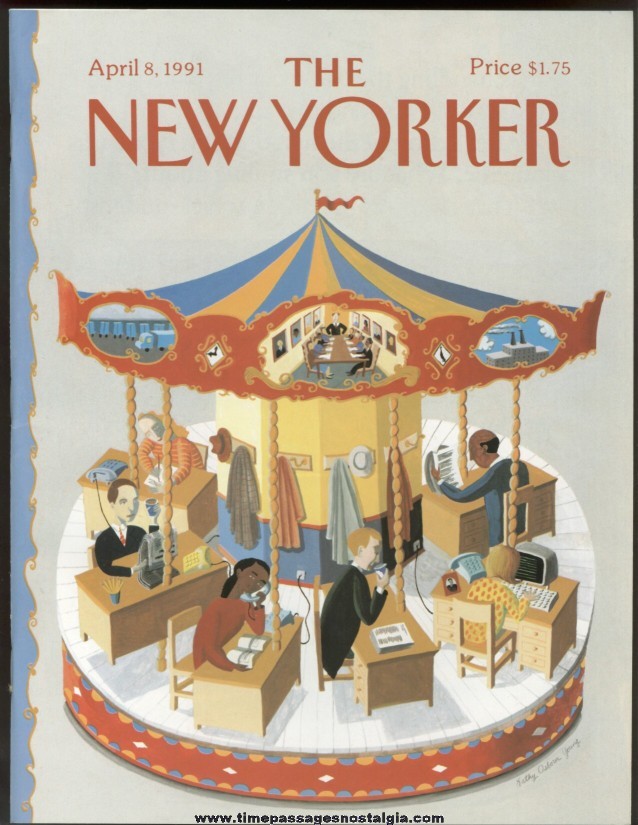 New Yorker Magazine - April 8, 1991 - Cover by Kathy Osborn Young