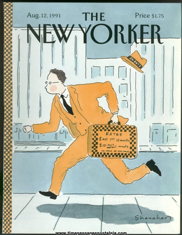New Yorker Magazine - August 12, 1991 - Cover by Danny Shanahan