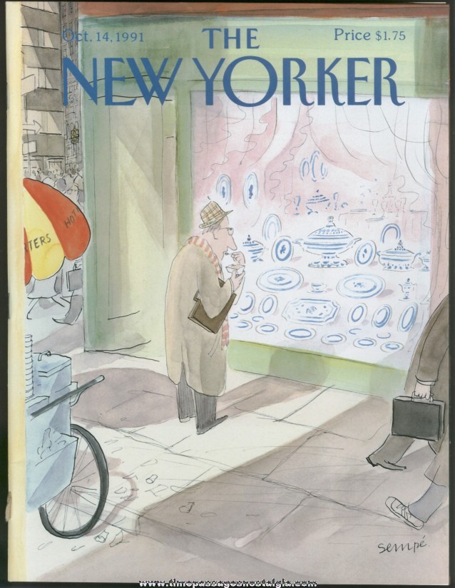 New Yorker Magazine - October 14, 1991 - Cover by J. J. Sempe