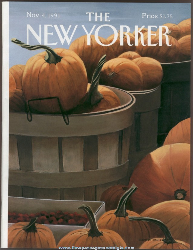 New Yorker Magazine - November 4, 1991 - Cover by Gretchen Dow Simpson