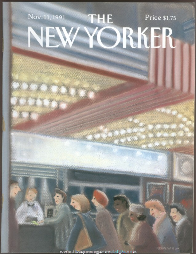 New Yorker Magazine - November 11, 1991 - Cover by Susan Davis