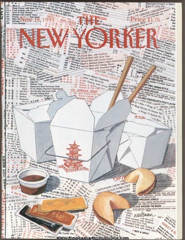 New Yorker Magazine - November 18, 1991 - Cover by William Waitzman