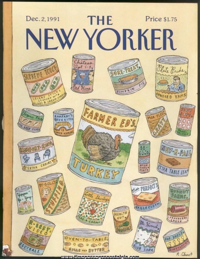 New Yorker Magazine - December 2, 1991 - Cover by Roz Chast